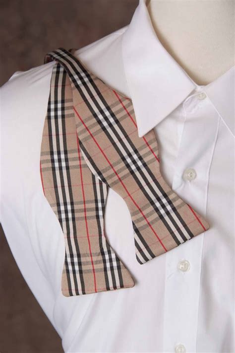 burberry print bow tie